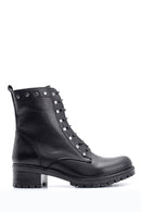 Women's Studded Detailed Leather Boots | Derimod Women's Studded Detailed Leather Boots | Derimod