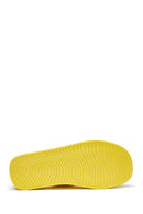 Women's Yellow Braided Thick Soled Slippers | Derimod Women's Yellow Braided Thick Soled Slippers | Derimod