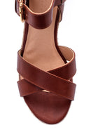 Women's Straw Sole Wedge Heeled Sandals | Derimod Women's Straw Sole Wedge Heeled Sandals | Derimod