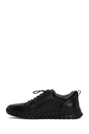 Derimod Fly Erkek Siyah Bağcıklı Deri Casual Sneaker | Derimod Derimod Fly Erkek Siyah Bağcıklı Deri Casual Sneaker | Derimod