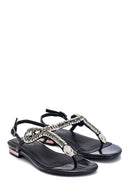 Kadın Casual Taş Detaylı Sandalet | Derimod Kadın Casual Taş Detaylı Sandalet | Derimod