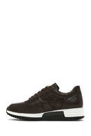 Erkek Kahverengi Bağcıklı Deri Sneaker | Derimod Erkek Kahverengi Bağcıklı Deri Sneaker | Derimod