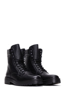 Men's Black Leather Casual Boots | Derimod Men's Black Leather Casual Boots | Derimod
