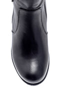 Women's Leather Buckle Detailed Zippered Boots | Derimod Women's Leather Buckle Detailed Zippered Boots | Derimod