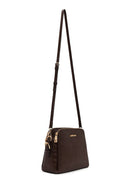 Woman Brown Long-Strap Crocodile Pattern Crossbody Bag | Derimod Woman Brown Long-Strap Crocodile Pattern Crossbody Bag | Derimod