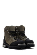 Harley Davidson Men's Khaki Leather Clemente Boots | Derimod Harley Davidson Men's Khaki Leather Clemente Boots | Derimod