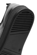 Erkek Siyah Bağcıklı Deri Sneaker | Derimod Erkek Siyah Bağcıklı Deri Sneaker | Derimod
