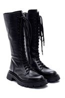 Women's Leather Lace Up Boots | Derimod Women's Leather Lace Up Boots | Derimod
