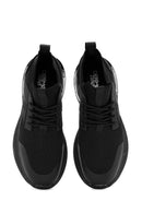 Erkek Siyah Bağcıklı Kumaş Sneaker | Derimod Erkek Siyah Bağcıklı Kumaş Sneaker | Derimod