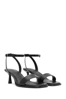 Women's Black Ankle Strap Heeled Sandals | Derimod Women's Black Ankle Strap Heeled Sandals | Derimod
