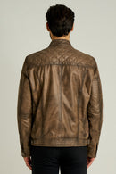 Adrian Men's Leather Jacket | Derimod Adrian Men's Leather Jacket | Derimod