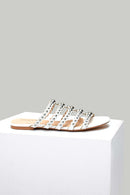 Women's Slippers with Metal Detail | Derimod Women's Slippers with Metal Detail | Derimod