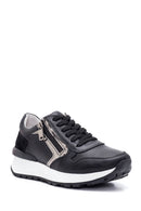 Kadın Deri Fermuarlı Sneaker | Derimod Kadın Deri Fermuarlı Sneaker | Derimod