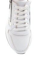 Kadın Deri Fermuarlı Sneaker | Derimod Kadın Deri Fermuarlı Sneaker | Derimod