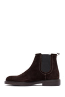 Men's Brown Suede Leather Chelsea Boots | Derimod Men's Brown Suede Leather Chelsea Boots | Derimod