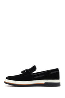 Erkek Siyah Süet Deri Casual Loafer | Derimod Erkek Siyah Süet Deri Casual Loafer | Derimod