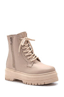 Women's Leather Thick Soled Boots | Derimod Women's Leather Thick Soled Boots | Derimod