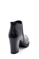 Women's Leather Zippered Heeled Boots | Derimod Women's Leather Zippered Heeled Boots | Derimod