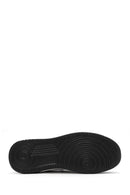 Erkek Siyah Bağcıklı Kalın Tabanlı Deri Sneaker | Derimod Erkek Siyah Bağcıklı Kalın Tabanlı Deri Sneaker | Derimod
