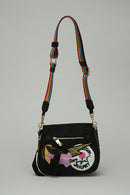 Black Fabric Women's Crossbody Bag | Derimod Black Fabric Women's Crossbody Bag | Derimod