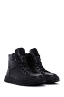 Men's Black Zippered Leather Boots | Derimod Men's Black Zippered Leather Boots | Derimod