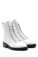 Women's Lace-Up Leather Boots | Derimod Women's Lace-Up Leather Boots | Derimod