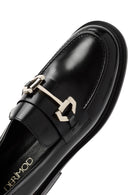 Kadın Siyah Toka Detaylı Deri Maskülen Loafer | Derimod Kadın Siyah Toka Detaylı Deri Maskülen Loafer | Derimod