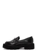 Women's Black Buckle Detailed Masculine Loafer | Derimod Women's Black Buckle Detailed Masculine Loafer | Derimod