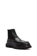 Men's Black Leather Casual Chelsea Boots | Derimod Men's Black Leather Casual Chelsea Boots | Derimod