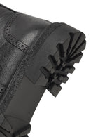 Men's Black Zippered Leather Boots | Derimod Men's Black Zippered Leather Boots | Derimod