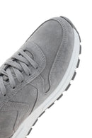 Women's Anthracite Suede Leather Sneaker | Derimod Women's Anthracite Suede Leather Sneaker | Derimod