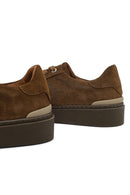 Erkek Taba Bağcıklı Deri Sneaker | Derimod Erkek Taba Bağcıklı Deri Sneaker | Derimod