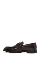 Men Brown Buckled Leather Loafer | Derimod Men Brown Buckled Leather Loafer | Derimod