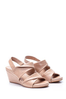 Women's Wedge Heeled Leather Sandals | Derimod Women's Wedge Heeled Leather Sandals | Derimod