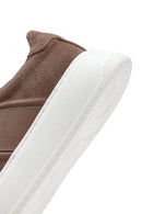 Erkek Bej Bağcıklı Kalın Tabanlı Süet Deri Sneaker | Derimod Erkek Bej Bağcıklı Kalın Tabanlı Süet Deri Sneaker | Derimod