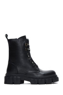 Women's Black Leather Boots | Derimod Women's Black Leather Boots | Derimod