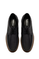 Men's Black Lace-up Leather Casual Shoes | Derimod Men's Black Lace-up Leather Casual Shoes | Derimod