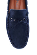 Erkek Lacivert Süet Deri Casual Loafer | Derimod Erkek Lacivert Süet Deri Casual Loafer | Derimod