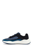ACBC x Derimod Men's Navy Blue Lace-Up Thick-Sole Fabric Sneakers | Derimod ACBC x Derimod Men's Navy Blue Lace-Up Thick-Sole Fabric Sneakers | Derimod