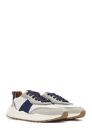 ACBC x DERİMOD Men's Beige Laced Thick Soled Sneaker | Derimod ACBC x DERİMOD Men's Beige Laced Thick Soled Sneaker | Derimod