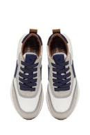 ACBC x DERİMOD Men's Beige Laced Thick Soled Sneaker | Derimod ACBC x DERİMOD Men's Beige Laced Thick Soled Sneaker | Derimod