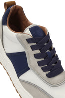 ACBC x DERİMOD Men's Beige Laced Thick Soled Sneaker | Derimod ACBC x DERİMOD Men's Beige Laced Thick Soled Sneaker | Derimod