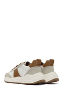 ACBC x DERİMOD Men's Brown Laced Thick Soled Sneaker | Derimod ACBC x DERİMOD Men's Brown Laced Thick Soled Sneaker | Derimod
