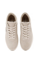 ACBC x Derimod Men's Beige Lace-Up Suede Sneakers | Derimod ACBC x Derimod Men's Beige Lace-Up Suede Sneakers | Derimod