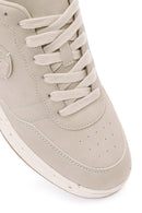 ACBC x Derimod Men's Beige Lace-Up Suede Sneakers | Derimod ACBC x Derimod Men's Beige Lace-Up Suede Sneakers | Derimod