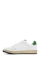 ACBC x DERİMOD Women's White Laced Leather Sneaker | Derimod ACBC x DERİMOD Women's White Laced Leather Sneaker | Derimod