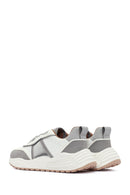 ACBC x DERİMOD Women's Grey Thick-Soled Laced Fabric Sneaker | Derimod ACBC x DERİMOD Women's Grey Thick-Soled Laced Fabric Sneaker | Derimod