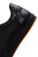 Men's Navy Blue Leather Casual Sneaker | Derimod Men's Navy Blue Leather Casual Sneaker | Derimod