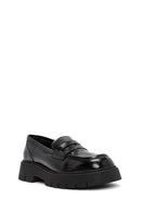Kadın Siyah Deri Maskülen Loafer | Derimod Kadın Siyah Deri Maskülen Loafer | Derimod