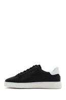Men's Black Lace-up Leather Sneaker | Derimod Men's Black Lace-up Leather Sneaker | Derimod
